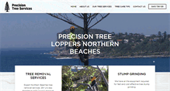 Desktop Screenshot of precisiontreeservices.com.au