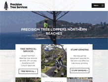 Tablet Screenshot of precisiontreeservices.com.au